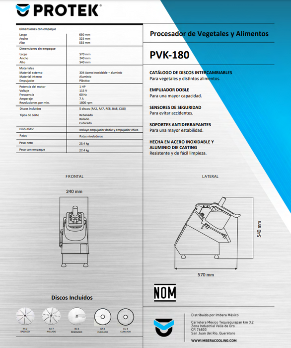 PROCESADOR PVK-180 PROTEK