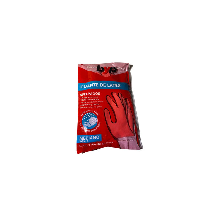GUANTE LATEX 100% MEDIANO (TALLA 8)