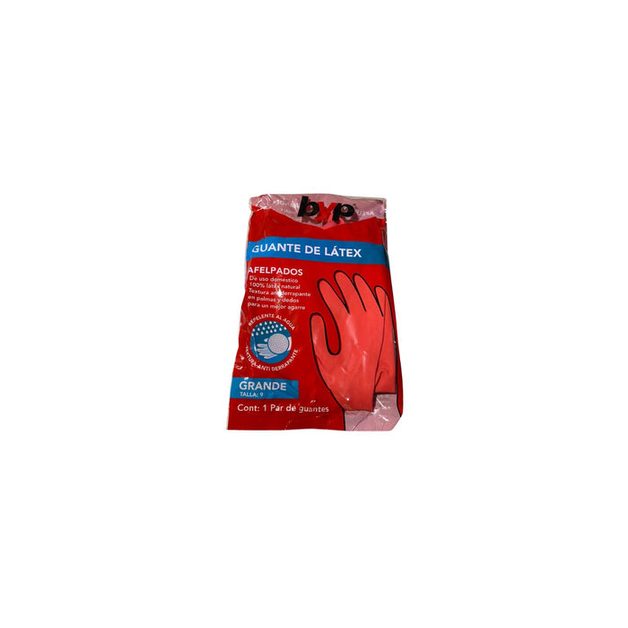 GUANTE LATEX 100% GRANDE (TALLA 9)