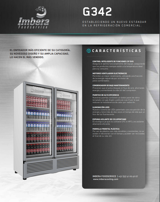 REFRIGERADOR DOS PUERTAS GRANDE MOD G342