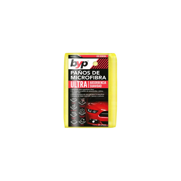 TOALLA MICROFIBRA AMARILLA 40X40