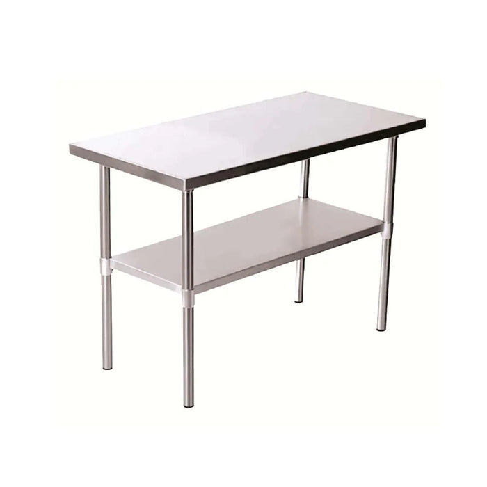 MESA A.INOX 24X48 C/ENTREPAÑO PROTEK