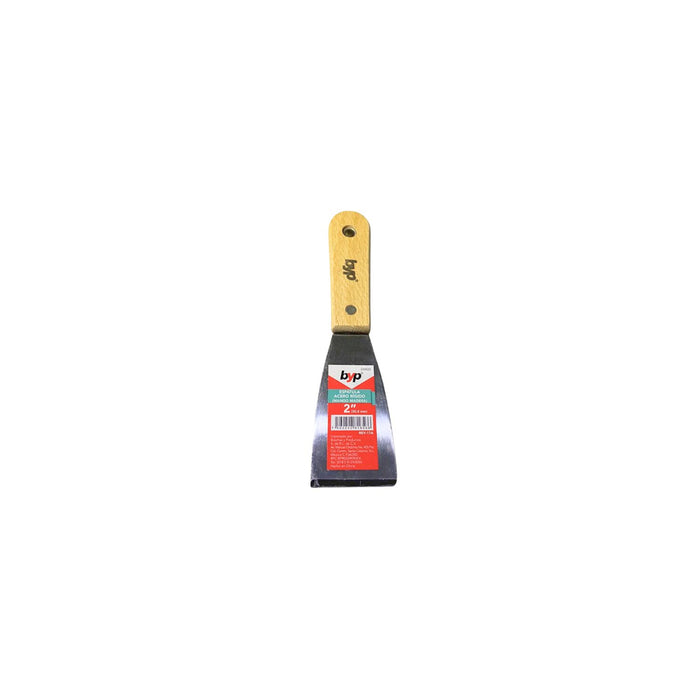 ESPATULA RIGIDA MANGO MADERA 2"