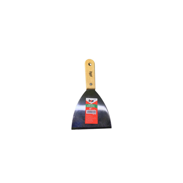 ESPATULA RIGIDA MANGO MADERA 4"