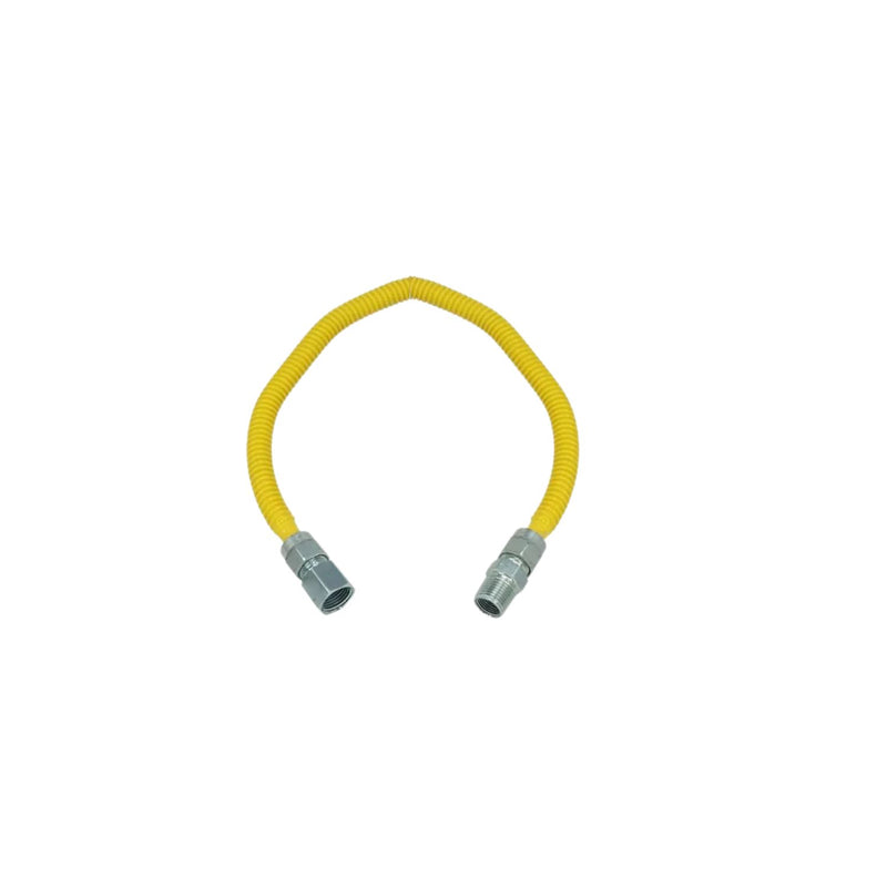MANGUERA AMARILLA CORRUGADA DE 1/2” DE LARGO 18"