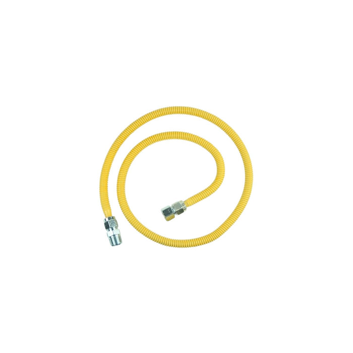 MANGUERA AMARILLA CORRUGADA DE 1/2” DE LARGO 48"