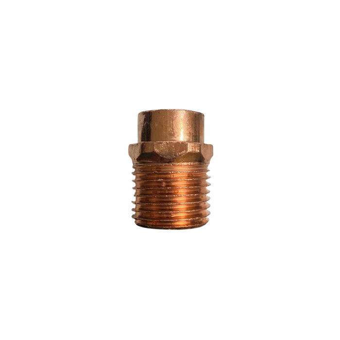 CONECTOR COBRE MACHO ROSCA EXTERIOR 1 1/2