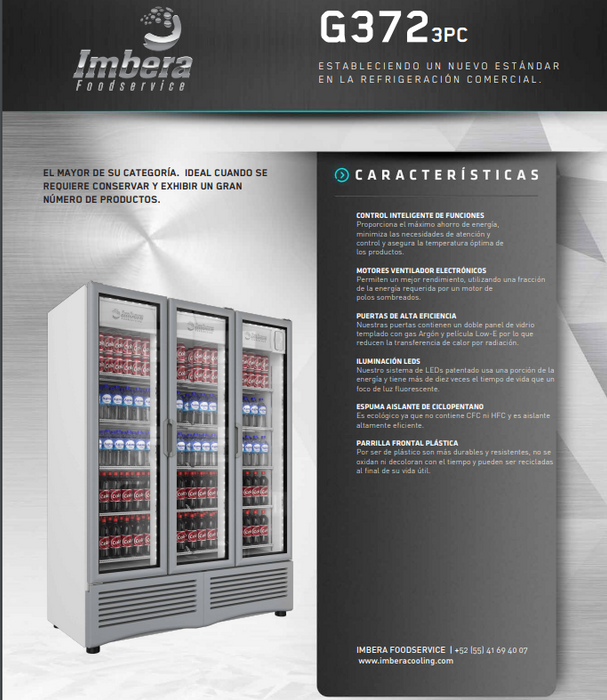 REFRIGERADOR TRES PUERTAS MOD. G3T72 3P