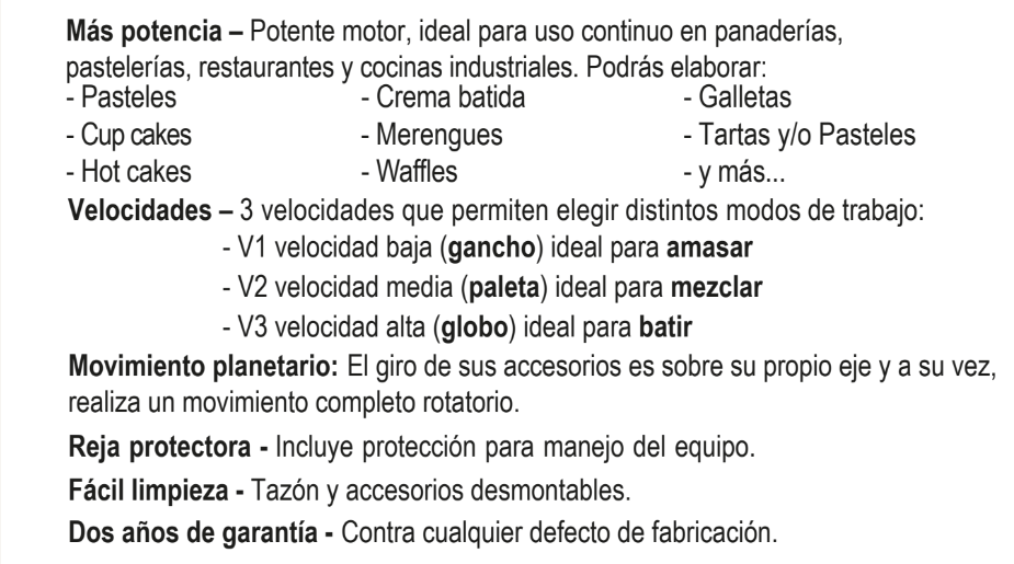 BATIDORA 10 LTS  3 VELOCIDADES BATI-10X