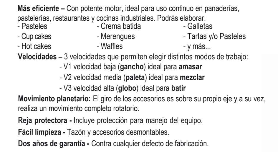 BATIDORA 60 LTS 3 VELOCIDADES BATI-60