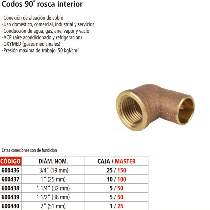 CODO 90° SODABLE X NPT 1 HEMBRA