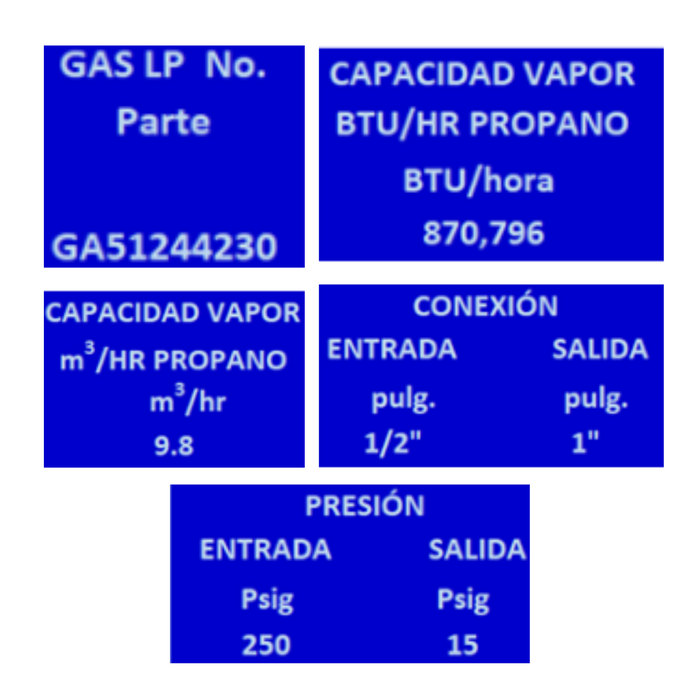 REGULADOR A/P LOBO CMS 1/2 ROJO