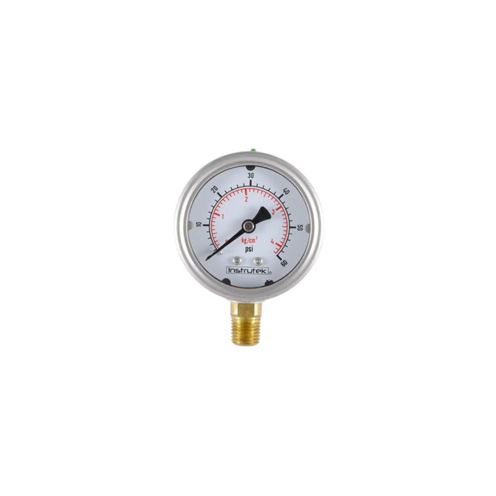 MANOMETRO 2.5 PLG DE 1/4, 60 PSI / 4 KG