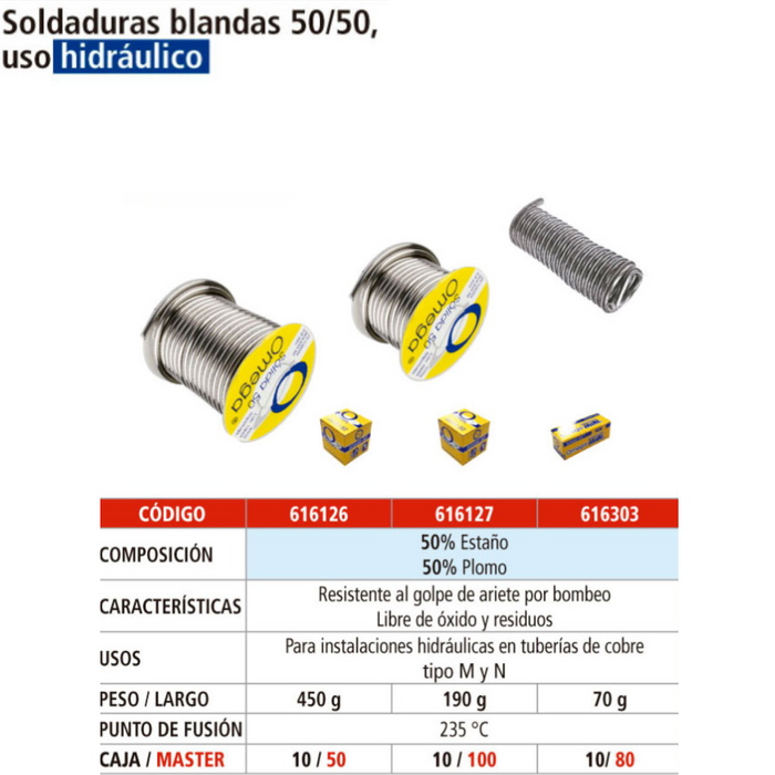 SOLADURA SOLIDA 50 450G