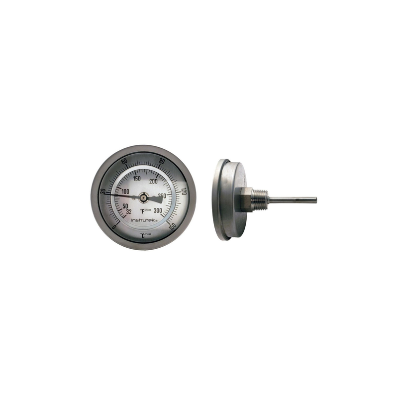 TERMOMETRO 3 PULG. 1/2" NPT, VASTAGO 2.5", RANGO 0 A 150 C-F