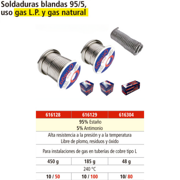 SOLADURA BLANDA 95/5 450 G