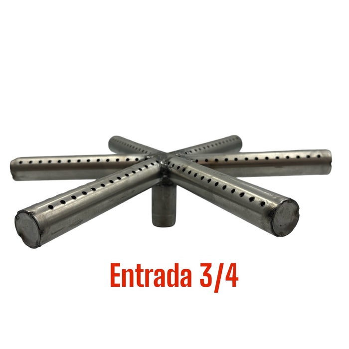 QUEMADOR ESTRELLA ACERO INOXIDABLE 30 CMS