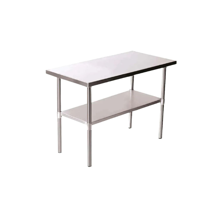 MESA ACERO INOXIDABLE  24X48 CON ENTREPAÑO PROTEK