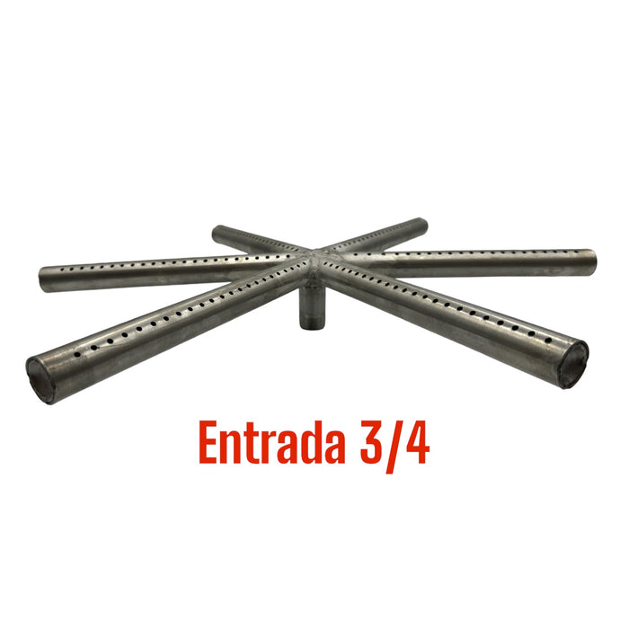 QUEMADOR ESTRELLA ACERO INOXIDABLE 60 CMS