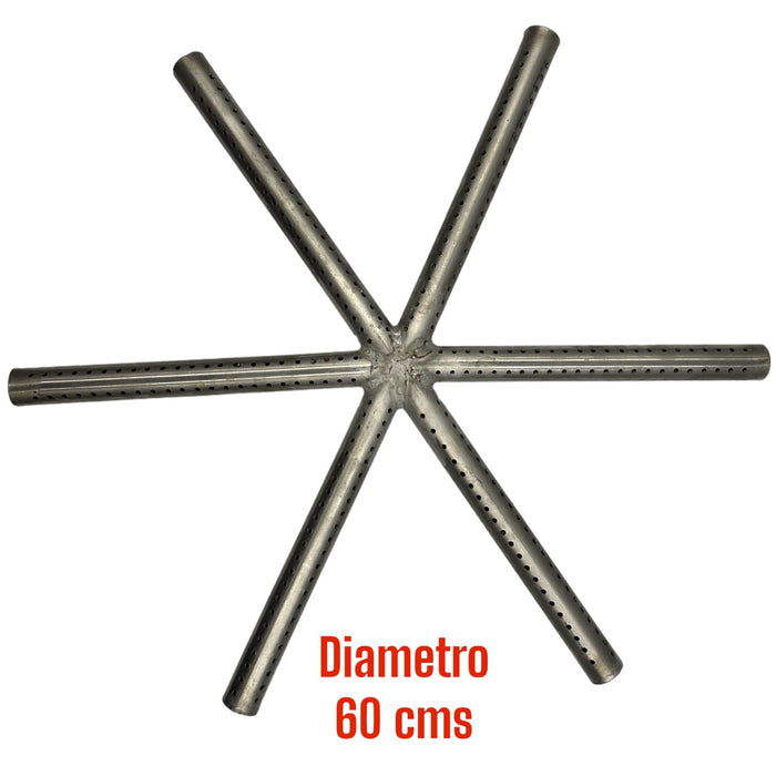 QUEMADOR ESTRELLA ACERO INOXIDABLE 60 CMS