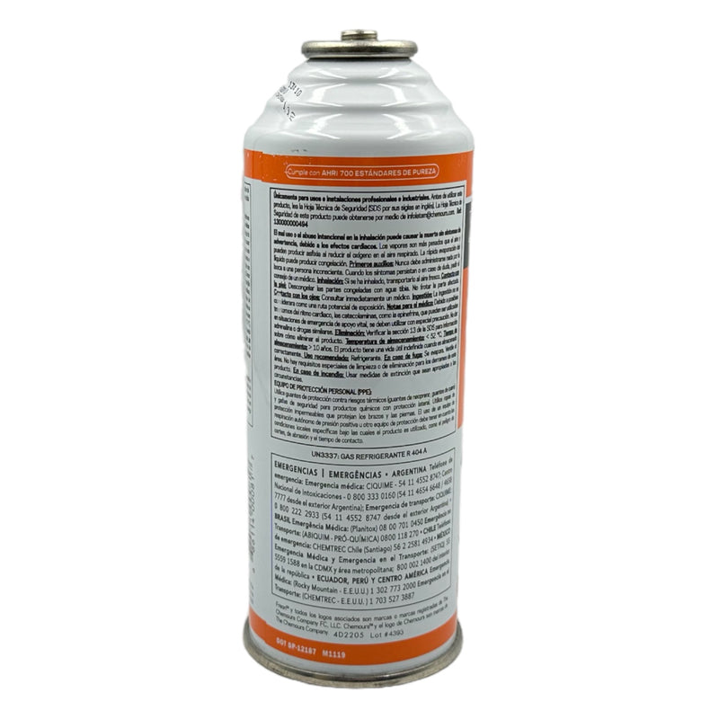 REFRIGERANTE LATA R-404A 0.424 GRS