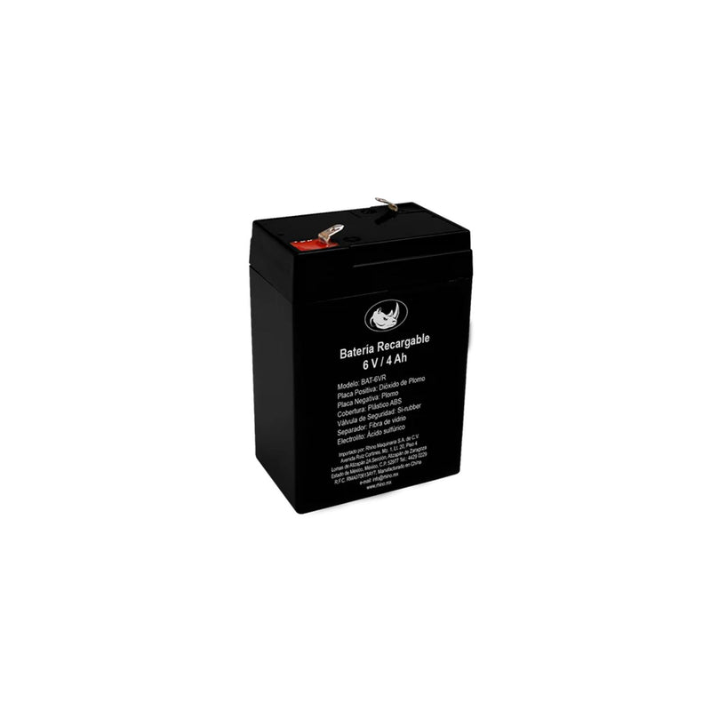BATERIA RECARGABLE 6VOLTS BAT-6VR