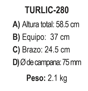 TURBOLICUADOR 280 WATTS 10 LITROS