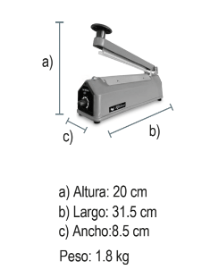 SELLADOR DE IMPULSO 200MM