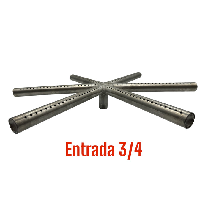 QUEMADOR ESTRELLA ACERO INOXIDABLE 50 CMS