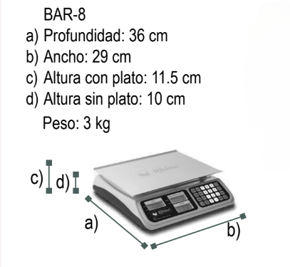 BASCULA PESO-PRECIO 40KG/2G BAR-8