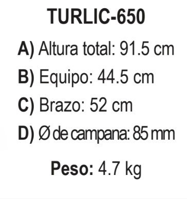 TURBOLICUADOR 650 WATTS 180 LITROS